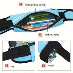 Lightweight Portable Sports Fanny Pack: Waterproof Waist Bag for Men & Women - Perfect for Outdoor Running, Cycling, Jogging & Gym!