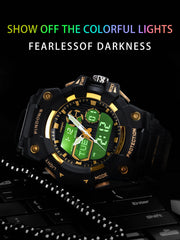 PDS-630-red Sport Outdoor 5ATM Waterproof Large Dial Fashion LED Display digital watch