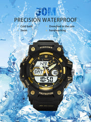 PDS-630-red Sport Outdoor 5ATM Waterproof Large Dial Fashion LED Display digital watch