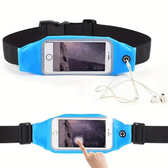 1pc, Touch Screen Fanny Pack, Multi-functional Mobile Phone Storage Waist Bag, Waterproof Sports Waist Pack For Cycling Running & Mountain Climbing With Earphone Hole