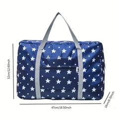 Stylish Star Print Foldable Travel Duffle Bag