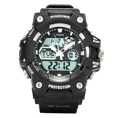 PDS-630-black Sport Outdoor 5ATM Waterproof Large Dial Fashion LED Display digital watch