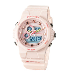 PDS-629-N5 Student Wristwatch Alarm Waterproof Luminous Dual Display digital watch