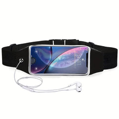 1pc, Touch Screen Fanny Pack, Multi-functional Mobile Phone Storage Waist Bag, Waterproof Sports Waist Pack For Cycling Running & Mountain Climbing With Earphone Hole