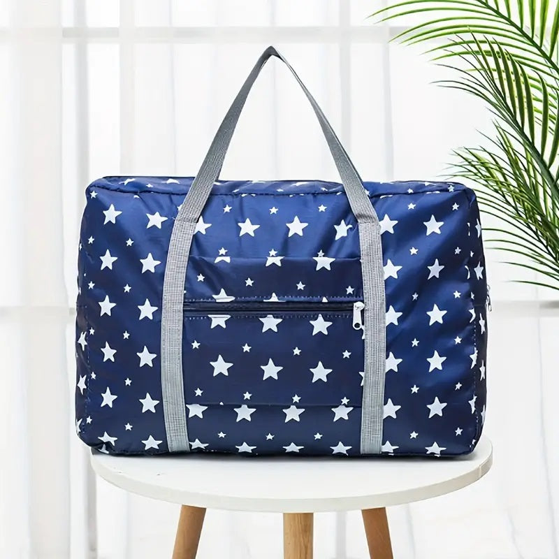 Stylish Star Print Foldable Travel Duffle Bag